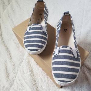H&M boater slip on's